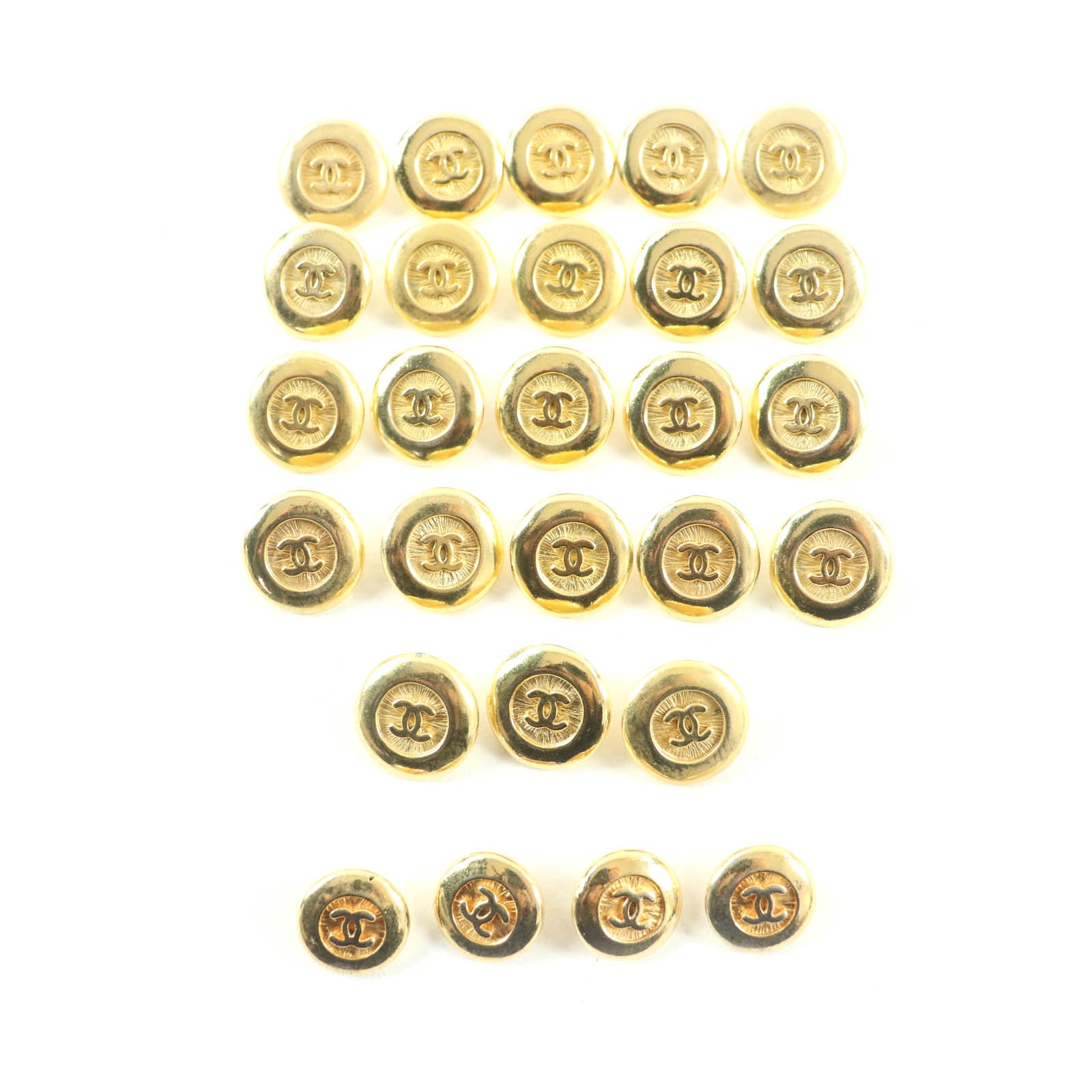美品 シャネル ボタン ゴールド レディース