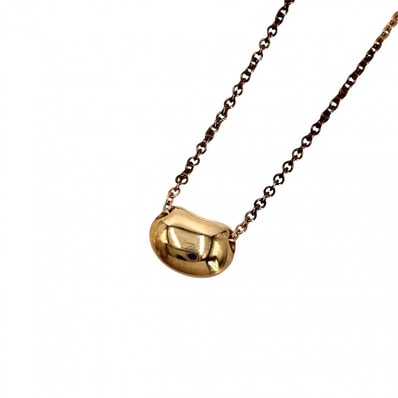 TIFFANY&Co. ティファニー ネックレス エルサペレッティ ビーン 18金PG Au750 ジュエリー アクセサリー K18ピンクゴールド レディース 約2.0g 美品【中古品】