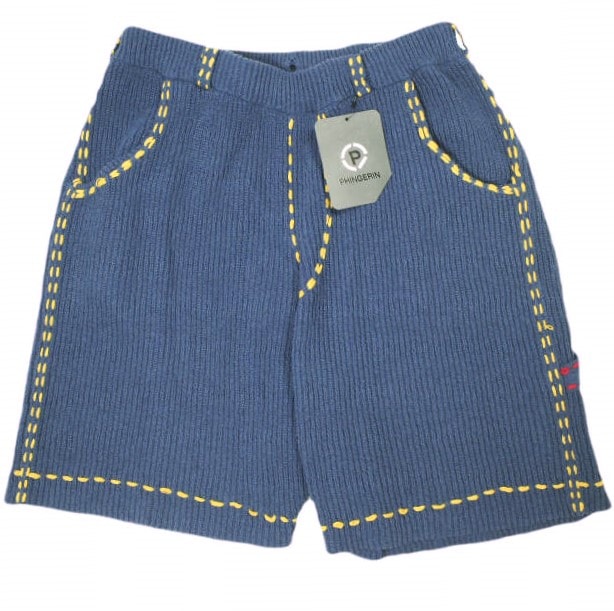 PHINGERIN フィンガリン 25SS PG1 BEACH SHORTS ハンドステッチニット ビーチショーツ PD-251-KN-BT-101 Free NAVY イージー ショートパンツ ボトムス g23351