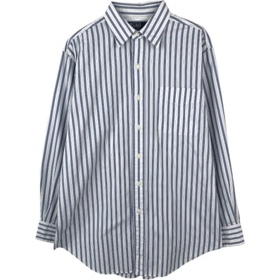 古着 ラルフローレン Ralph Lauren ANDREW マルチストライプ 長袖 ボタンダウンストライプシャツ メンズM相当/eaa662094