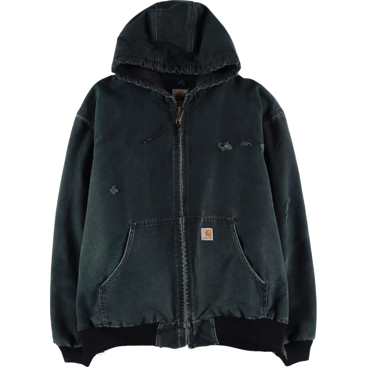 古着 00年代 カーハート Carhartt アクティブジャケット 中綿入り ダックフルジップパーカー メンズXL相当/eaa616921