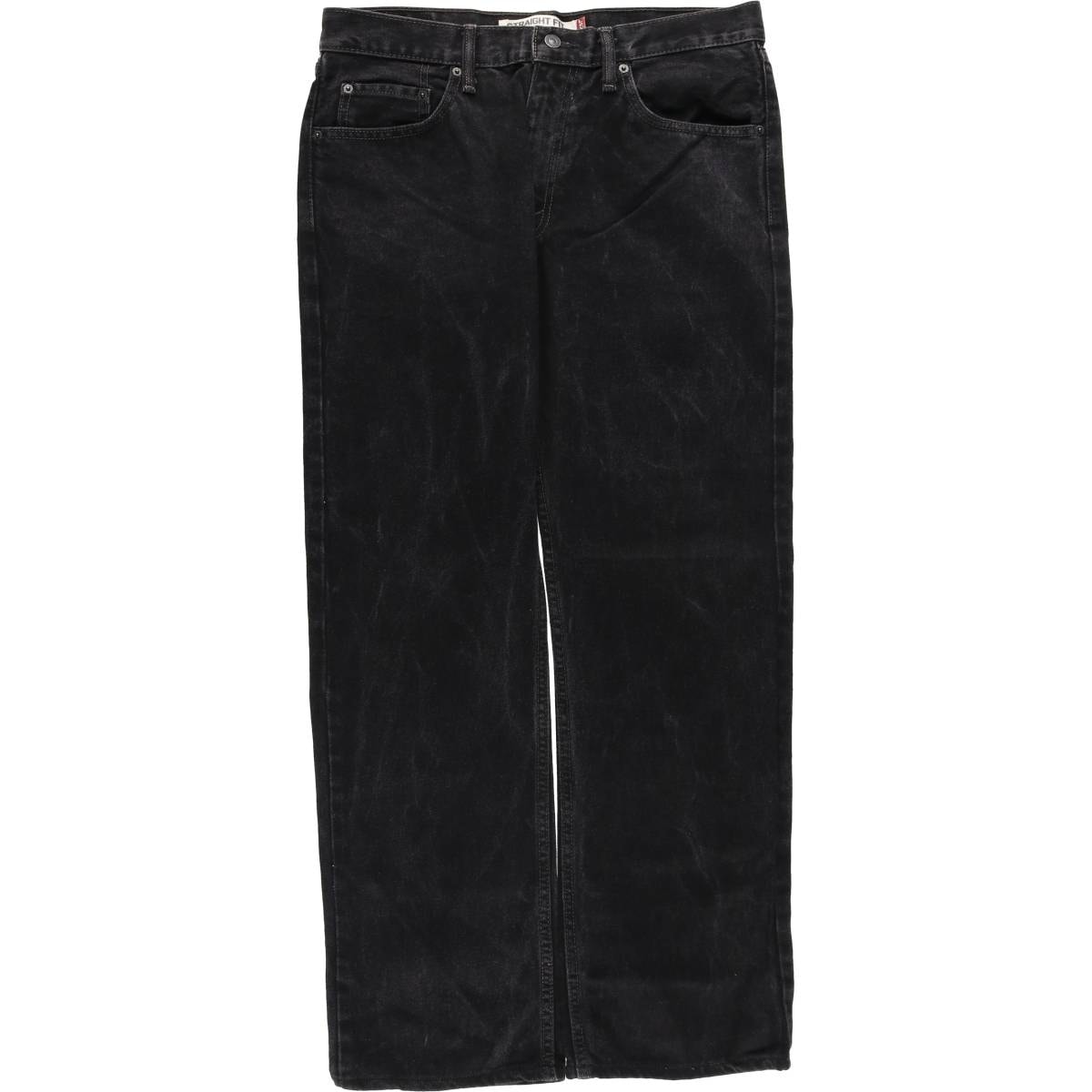 古着 リーバイス Levi's 505 STRAIGHT FIT ブラックデニム テーパードデニムパンツ メンズw34相当/eaa482665