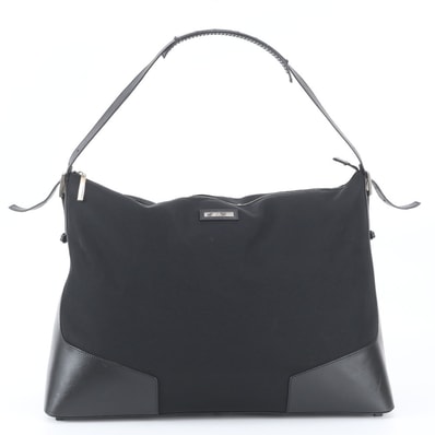■美品 グッチ019 0442 ボストン バッグ レザー×ナイロン