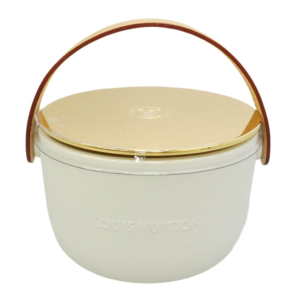 LOUIS VUITTON ルイ・ヴィトン パフュームド キャンドル アロマキャンドル ホワイト 陶器 ホワイト系 220g【極上美品】【中古】