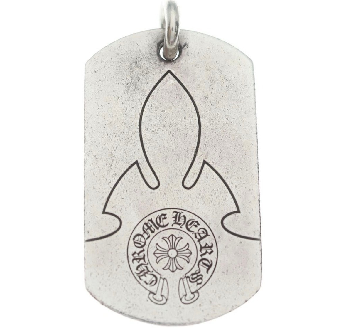 Chrome Hearts Dog Tag Fleurknee "Silver"