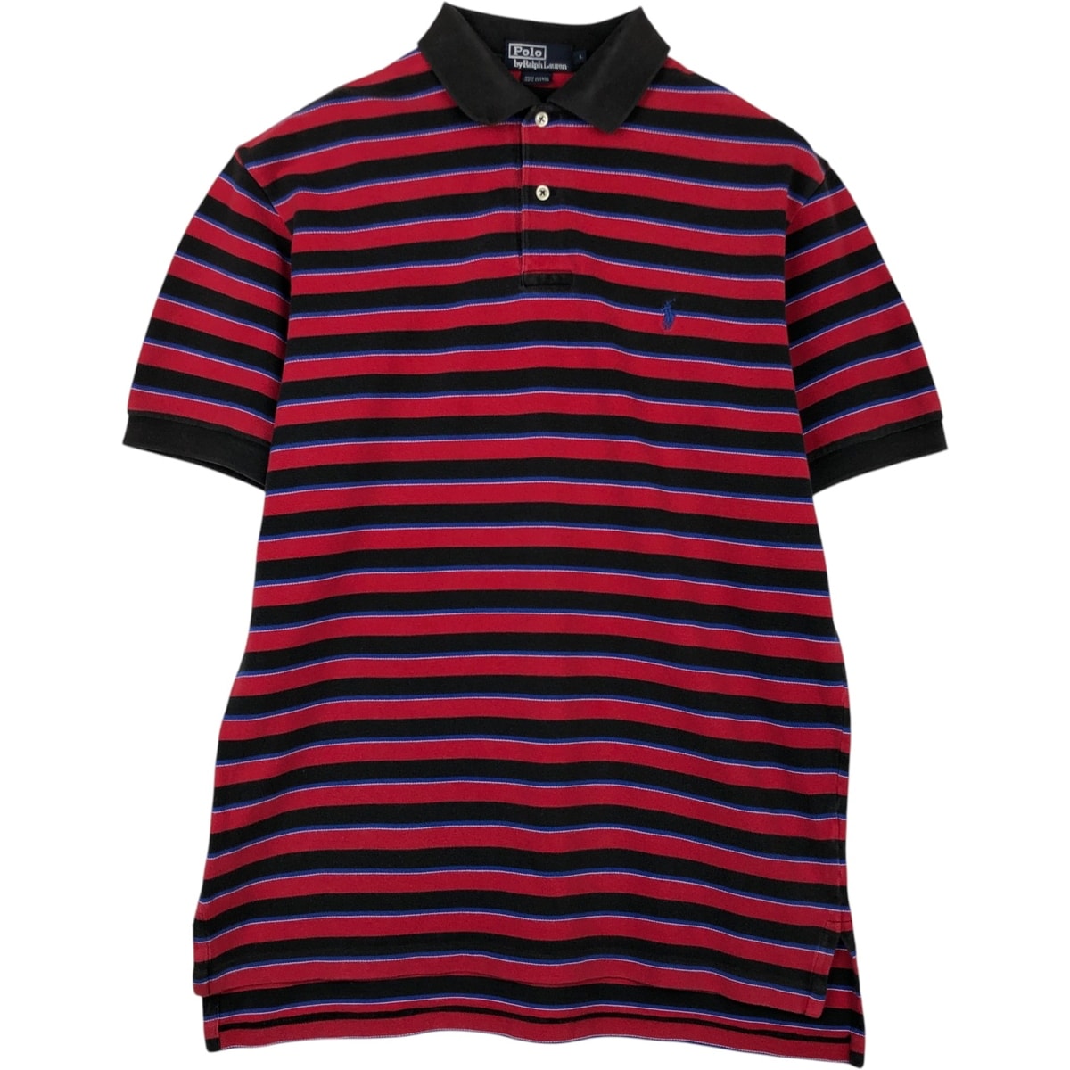 古着 ラルフローレン Ralph Lauren POLO by Ralph Lauren 半袖 ボーダー ポロシャツ メンズL相当/eaa622718