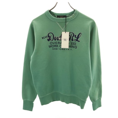 ダブルアールエル RRL 長袖 スウェット トレーナー XS グリーン系
