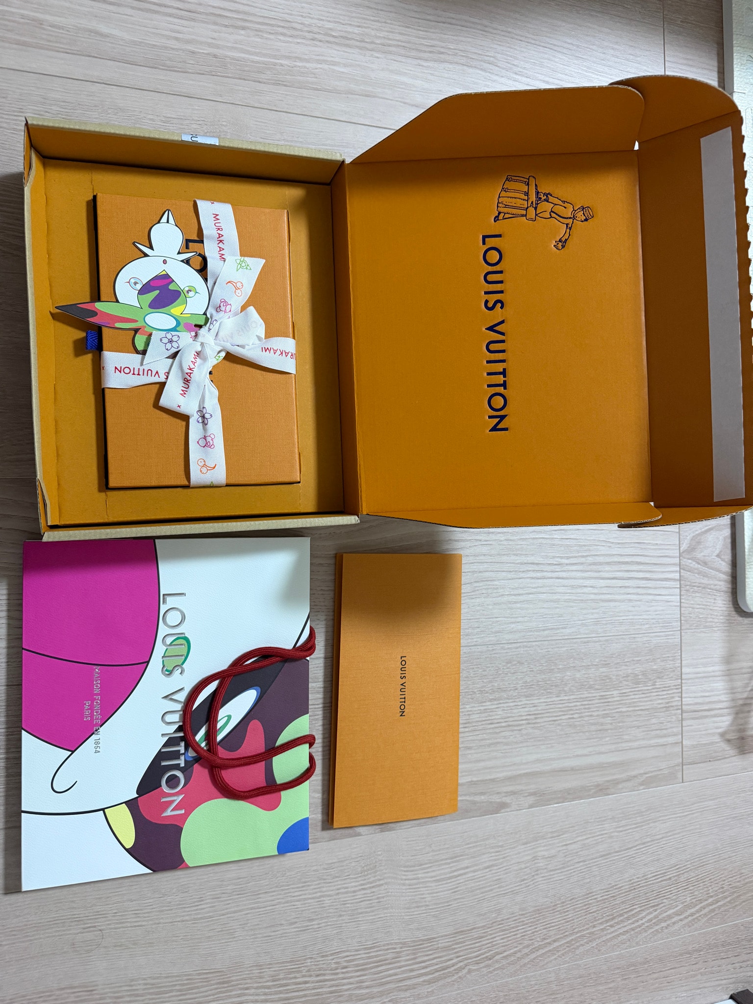 Louis Vuitton x Takashi Murakami Superflat Keyring "Multicolor"