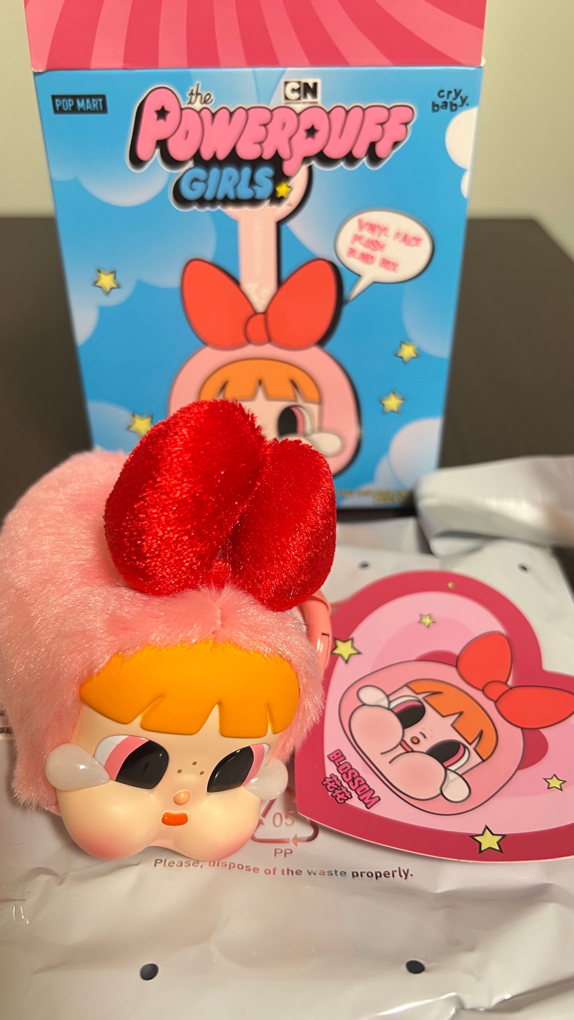 POP MART CRYBABY x Powerpuff Girls Series Plush BLOSSOM