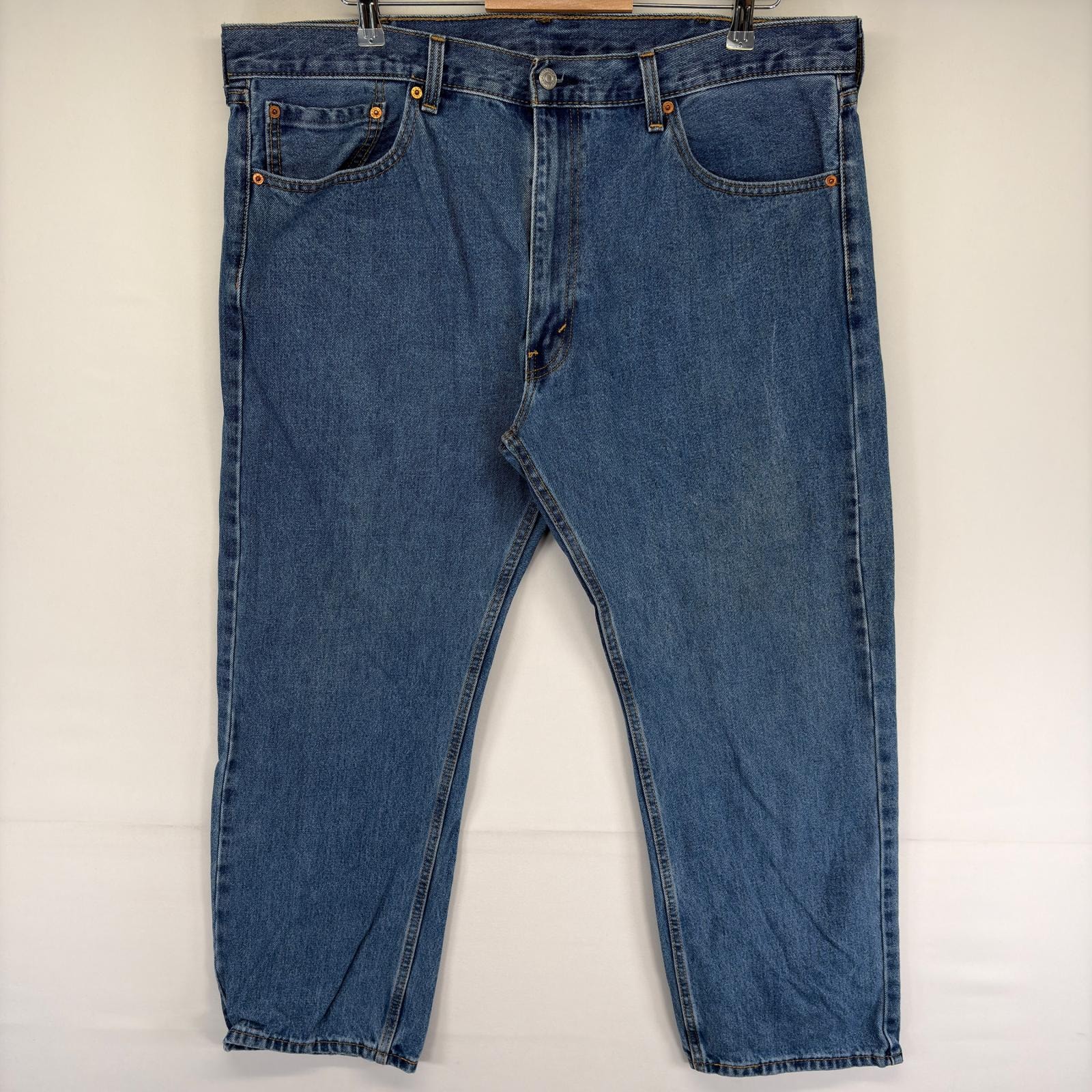 古着 リーバイス Levi's デニム パンツ 505 ストレート ジーンズ ジーパン ジップフライ 大きいサイズ w40 L29  ブルー系 メンズ