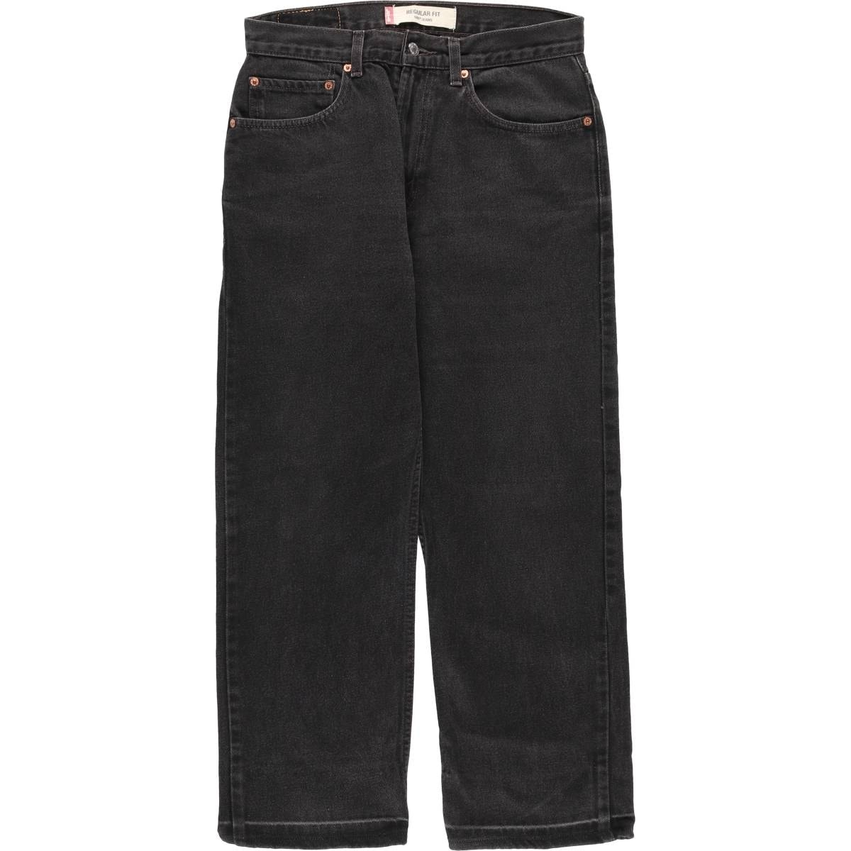 古着 リーバイス Levi's 505 REGULAR FIT ブラックデニム テーパードデニムパンツ メンズw30相当/eaa483202