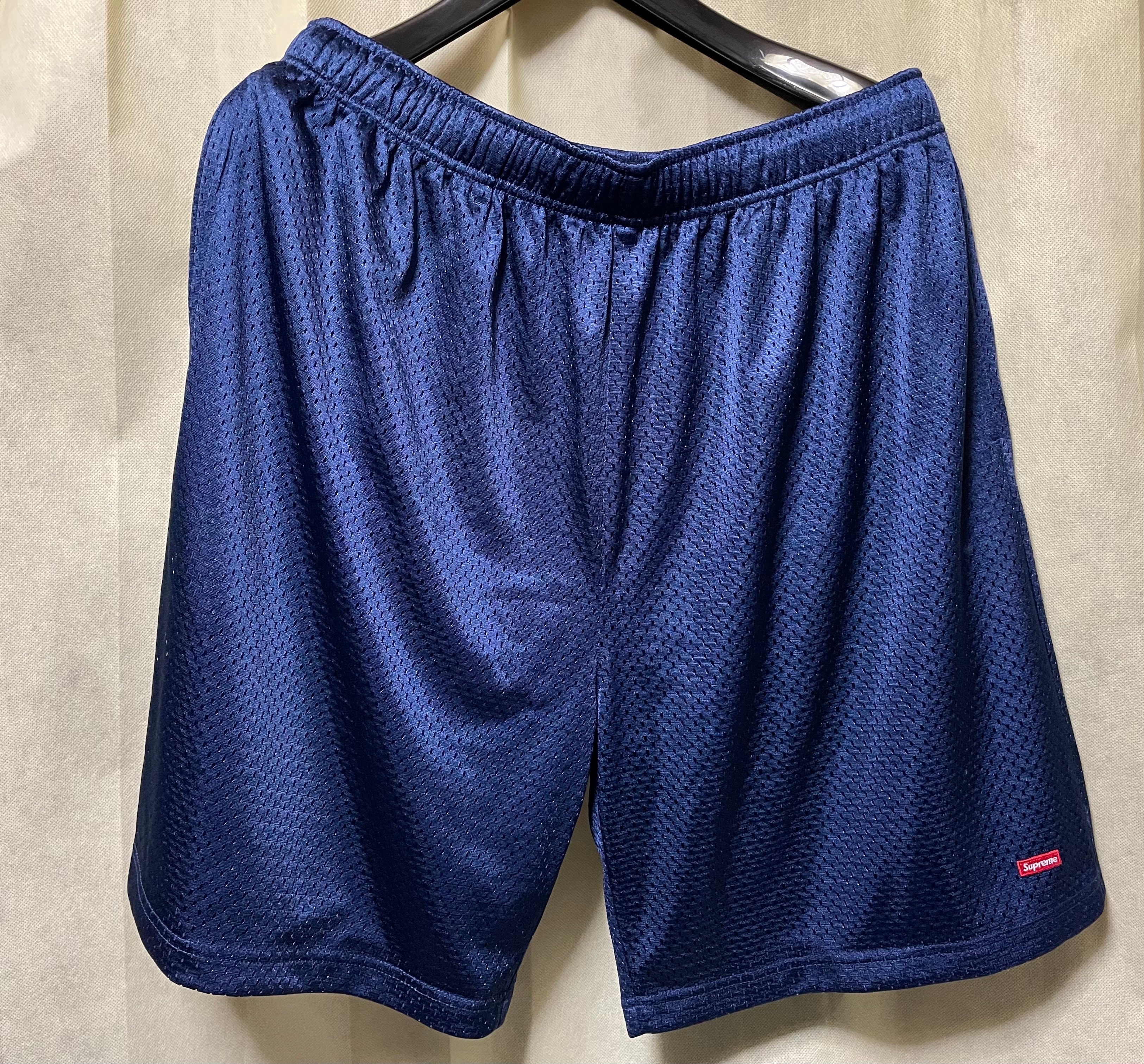 Supreme Small Box Baggy Mesh Short "Navy" (24SS)