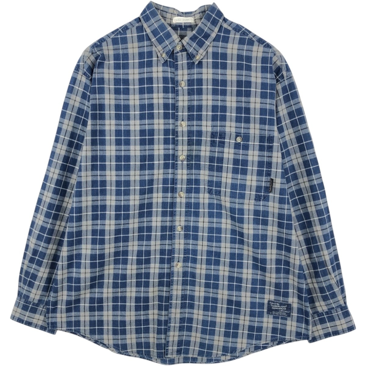 古着 90年代 ティンバーランド Timberland 長袖 ボタンダウンチェックシャツ メンズL相当 ヴィンテージ/eaa666734