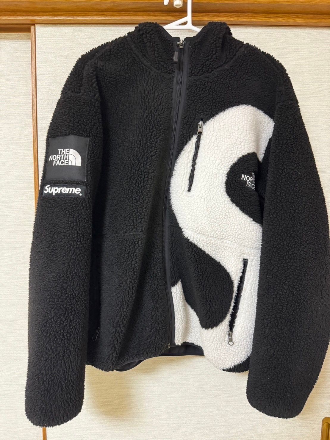 Supreme x The North Face S Logo Hooded Fleece Jacket "Black"