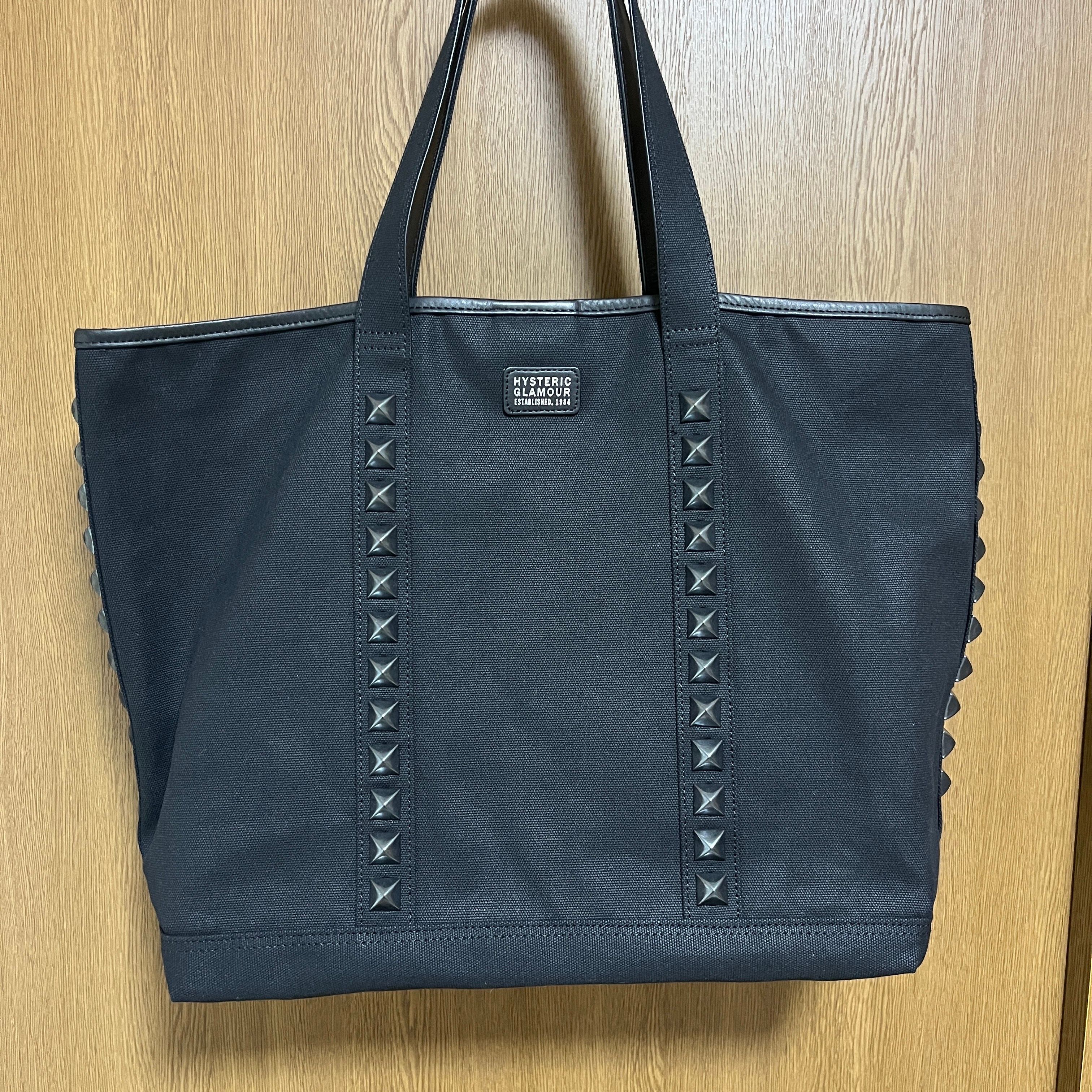 HYSTERIC GLAMOUR Studs Canvas Tote "Black"
