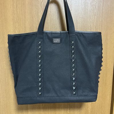 HYSTERIC GLAMOUR Studs Canvas Tote "Black"
