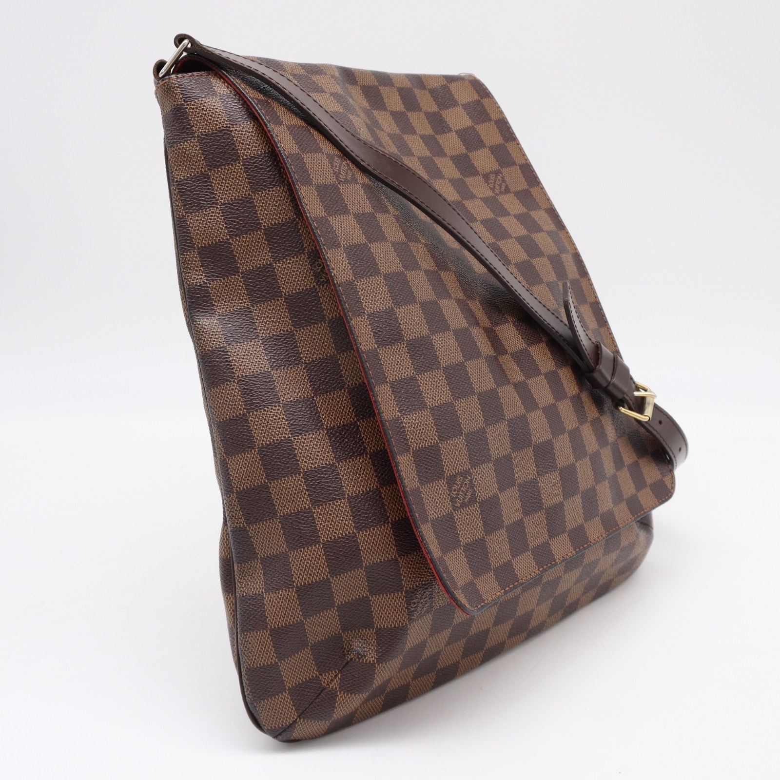 LOUIS VUITTON ルイ・ヴィトン ダミエ ミュゼット N51302 ショルダーバッグ ブラウン ベージュ コーティングキャンバス レザー レディース