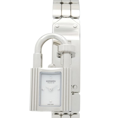 エルメス HERMES ケリーウォッチ 腕時計 時計 ステンレススチール レディース ホワイト系 KE4.110 【中古】