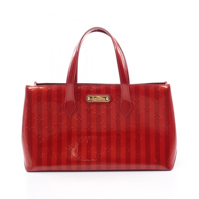 ルイ・ヴィトン LOUIS VUITTON ウィルシャーPM ハンドバッグ バッグ レザー ヴェルニ ポムダムール レディース レッド系 M91702 【中古】