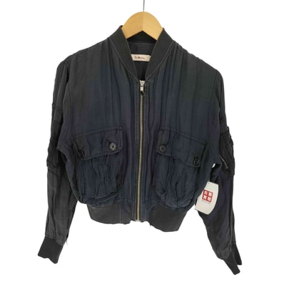 ビスコース シルク タック フライト ジャケット ブルゾン【1136578237605】