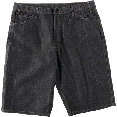 古着 ビッグサイズ ディッキーズ Dickies ブラックデニムショーツ ハーフパンツ メンズw41相当/eaa644173