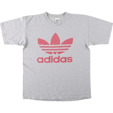 古着 80~90年代 アディダス adidas ロゴプリントTシャツ USA製 メンズM相当 ヴィンテージ/eaa664422