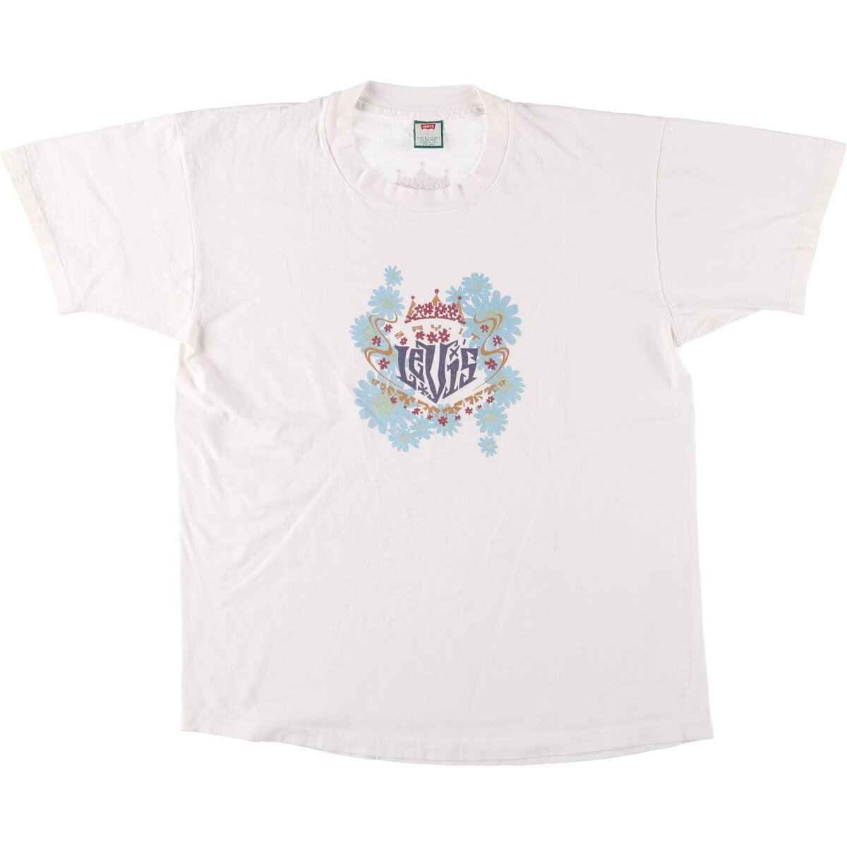 古着 90年代 リーバイス Levi's 半袖 ロゴTシャツ USA製 メンズL相当 クルーネック(丸首) ヴィンテージ/eaa536115