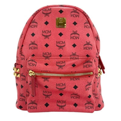 エム・シー・エム MCM レザー スターク サイドスタッズ スモール スタッズ リュック・デイパック【中古】