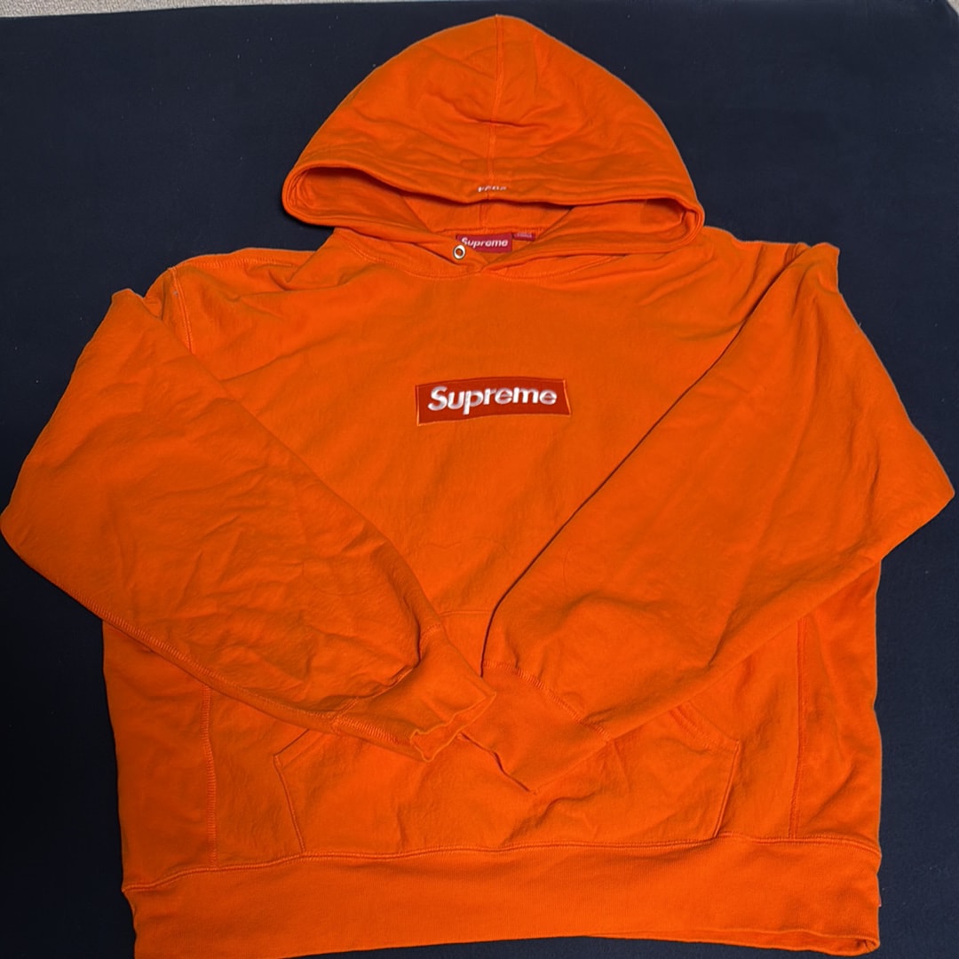 Supreme Box Logo Hooded Sweatshirt "Orange" (24FW)