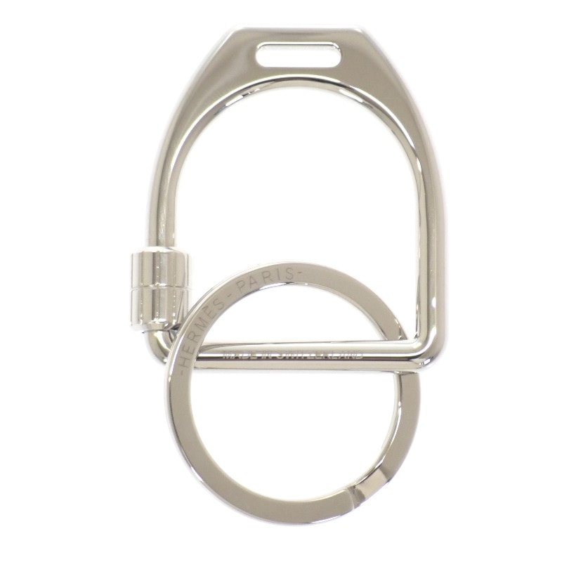 エルメス HERMES エトリエ H077215FJ00 キーホルダー メタル シルバー メンズ レディース【中古】【Aランク】