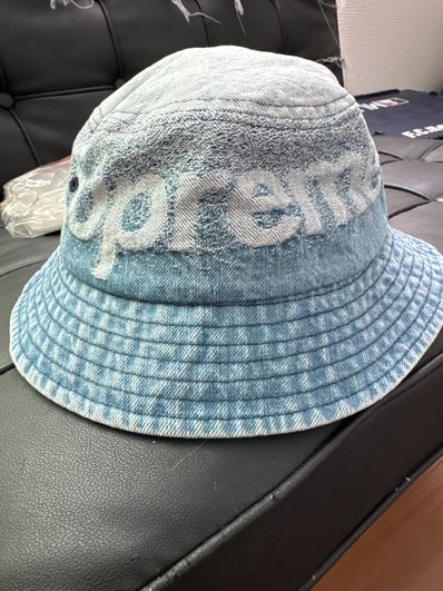 Supreme Fade Jacquard Denim Crusher "Blue"