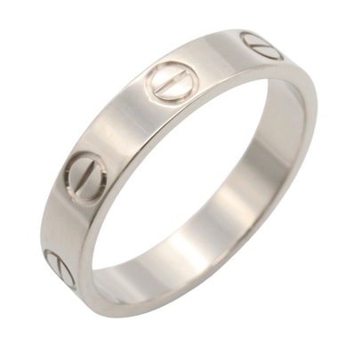 カルティエ CARTIER ミニラブリング リング・指輪 ジュエリー K18WG(ホワイトゴールド) メンズ レディース シルバー系 B4085200 【中古】