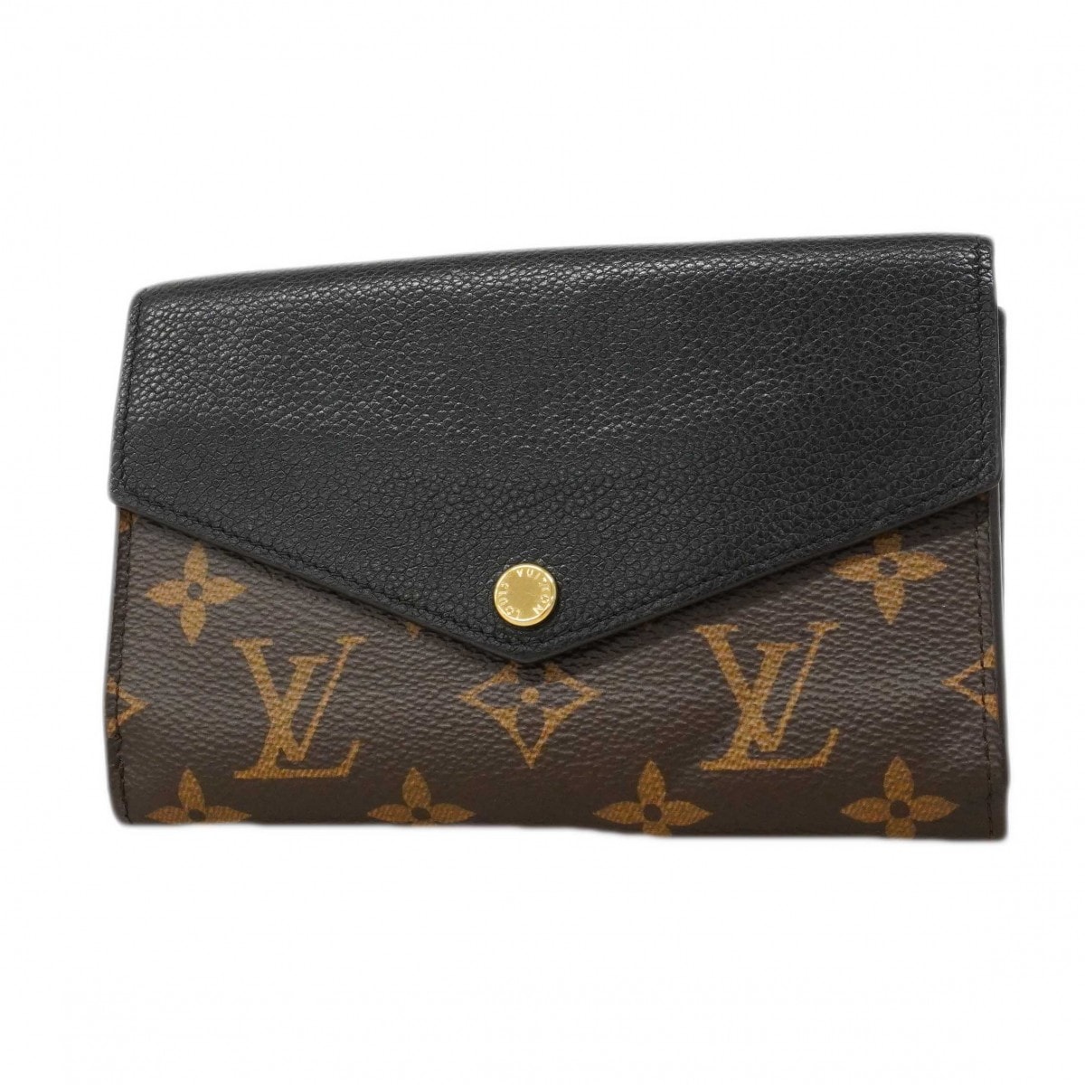 【6db2139-k】ルイヴィトン 財布 モノグラム ポルトフォイユパラスコンパクト M60990 ブラウン【中古】レディース