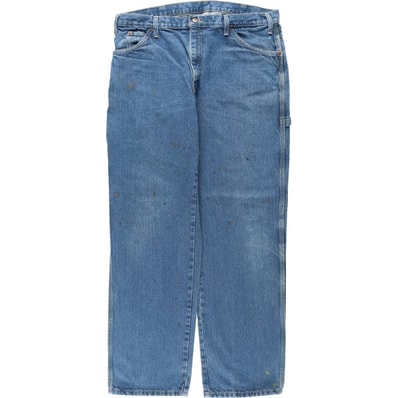 古着 ディッキーズ Dickies デニムペインターパンツ メンズw37相当/eaa649403