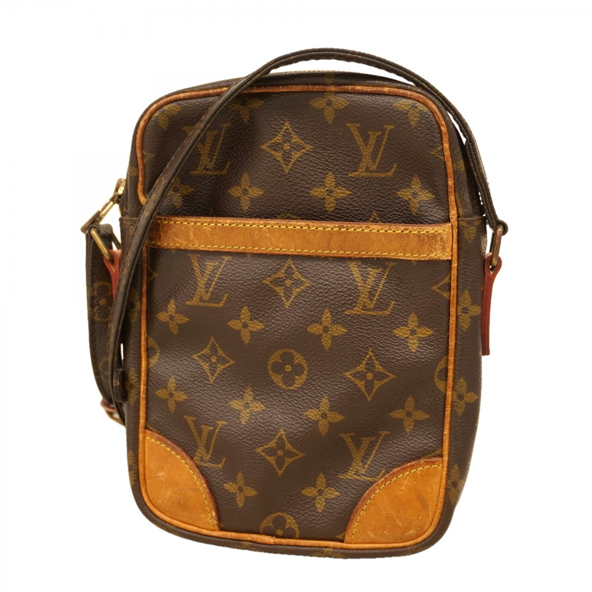 ★最終価格【6cd4957】ルイヴィトン ショルダーバッグ モノグラム ダヌーブ M45266 ブラウン【中古】レディース