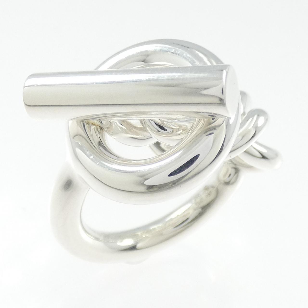 Hermes Croisette Ring GM Large Model "Silver"