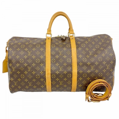 【6db1512】ルイヴィトン ボストンバッグ モノグラム キーポルバンドリエール55 M41414 ブラウン【中古】メンズ レディース ユニセックス