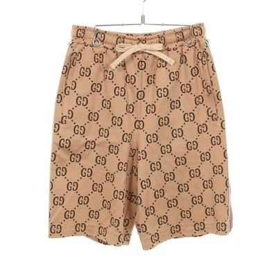 グッチ GUCCI ジャンボGG パンツ 衣料品 ボトムス コットン メンズ ブラウン系 / グリーン系 / レッド系 【中古】