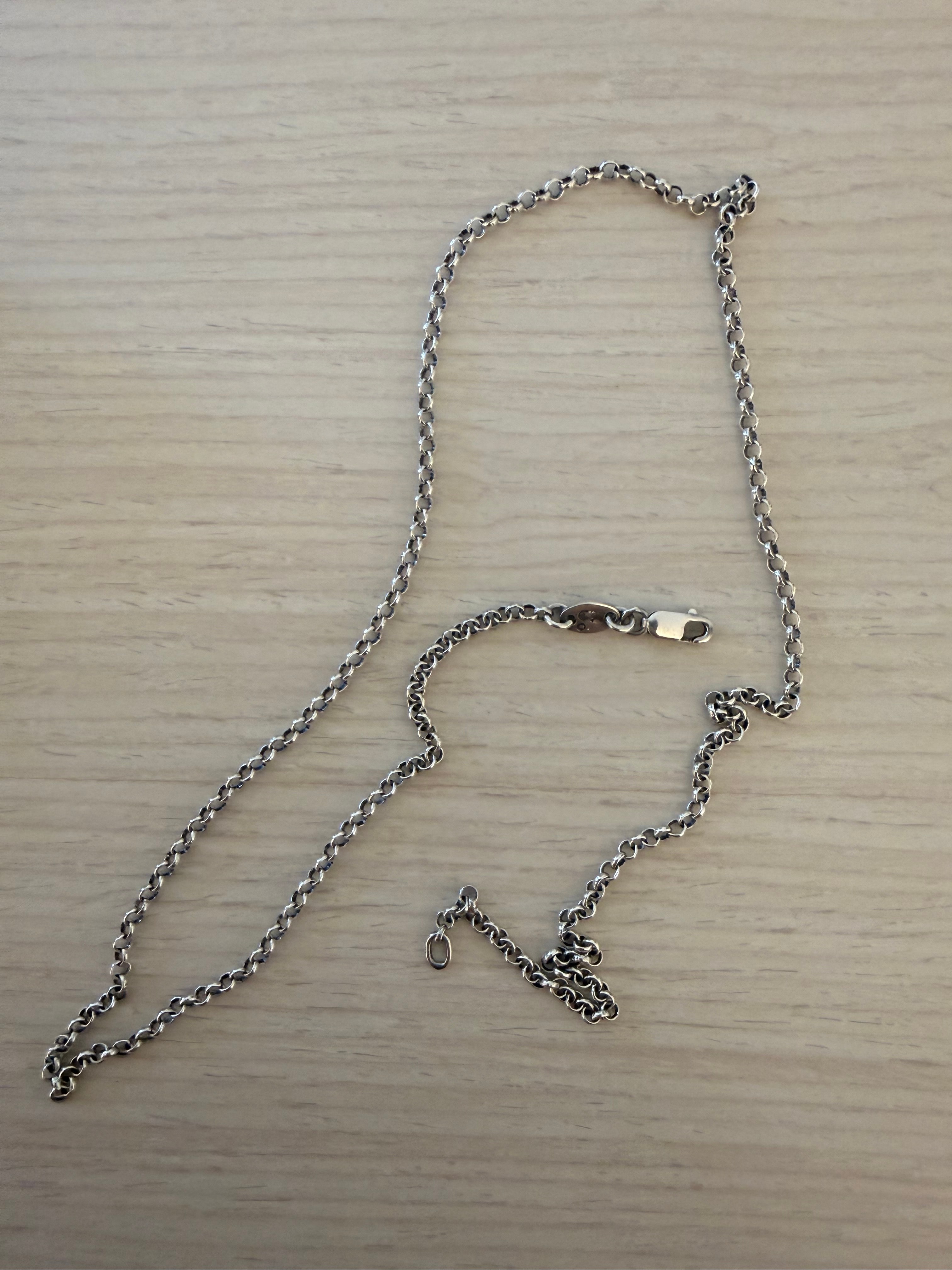 Chrome Hearts Roll Chain Necklace "Silver"