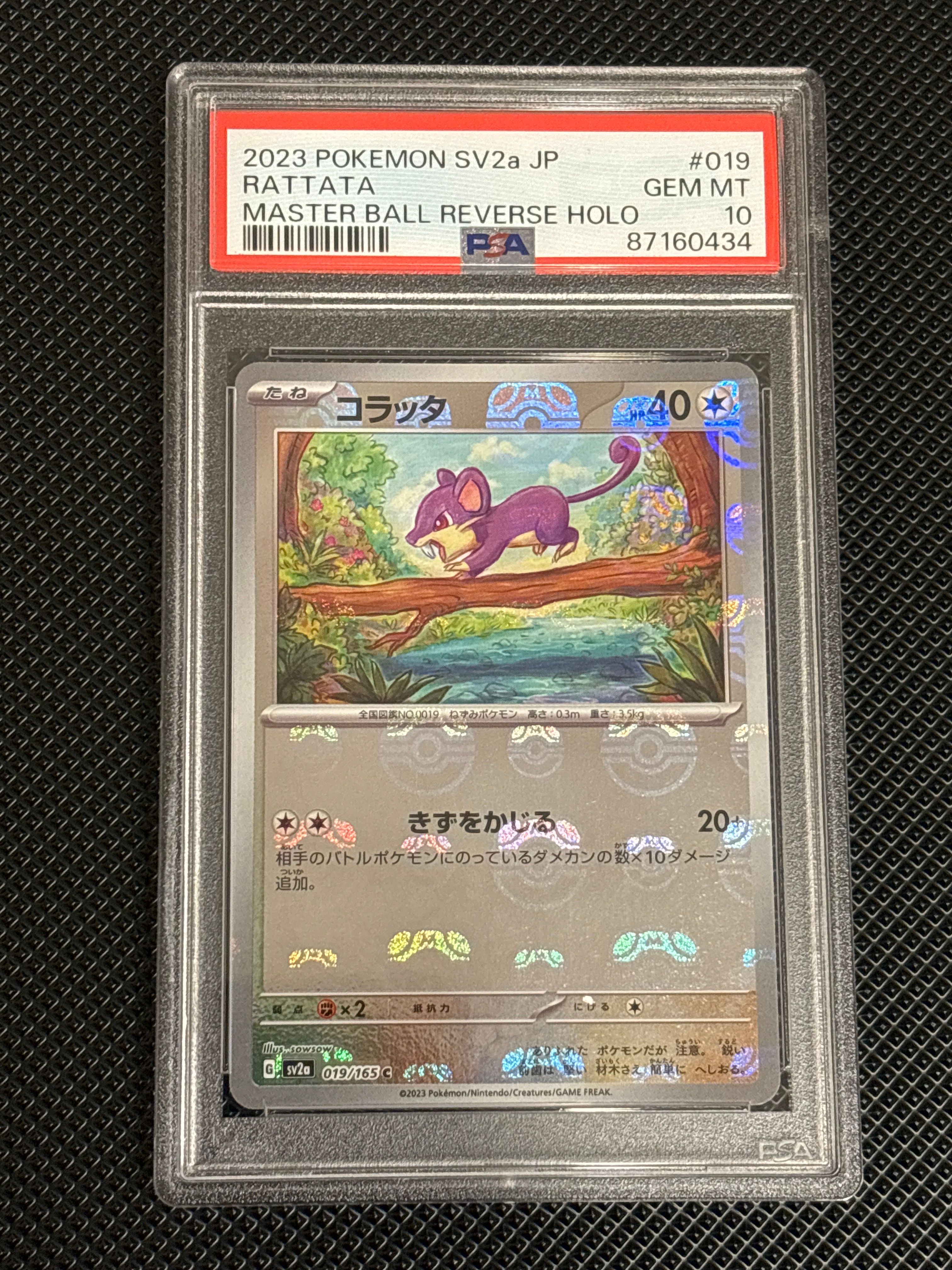 コラッタ C: マスターボールミラー[SV2a 019/165](強化拡張パック「ポケモンカード151」)