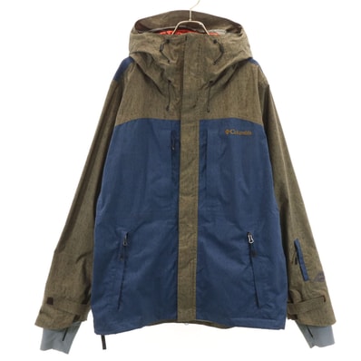 Columbia コロンビア PM5451 総柄 マウンテンパーカー L ネイビー ジャケット アウトドア