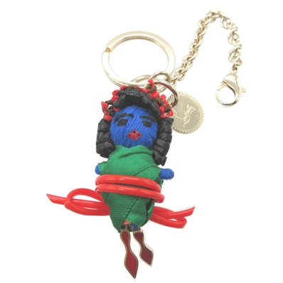 クリスチャンルブタン チャームドール バッグチャーム メタル