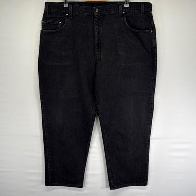 古着 リーバイス Levi's USA製 パンツ ブラックデニム 545 ルーズフィット ジッパーフライ 大きいサイズ w44 L30 ブラック系 メンズ