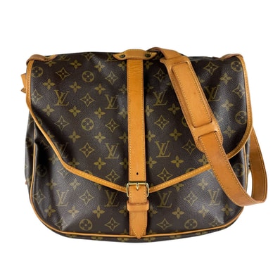 ルイ ヴィトン LOUIS VUITTON ショルダーバッグ モノグラム ソミュール35 モノグラムキャンバス ブラウン ユニセックス M42254【中古】 z10259