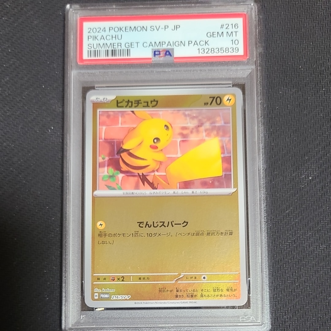 ピカチュウ P [SV-P 216](プロモカードパック「ポケカの夏がキタ!プロモカードGetキャンペーン!」)