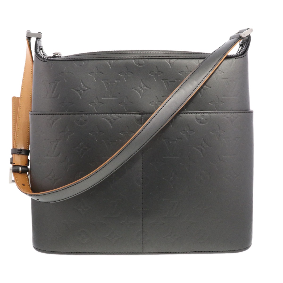 LOUIS VUITTON ルイ・ヴィトン サッター ショルダーバッグ M55165 モノグラムマット グレー  メンズ【中古】