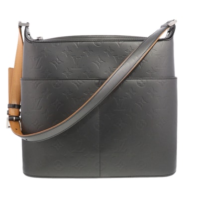 LOUIS VUITTON ルイ・ヴィトン サッター ショルダーバッグ M55165 モノグラムマット グレー メンズ【中古】