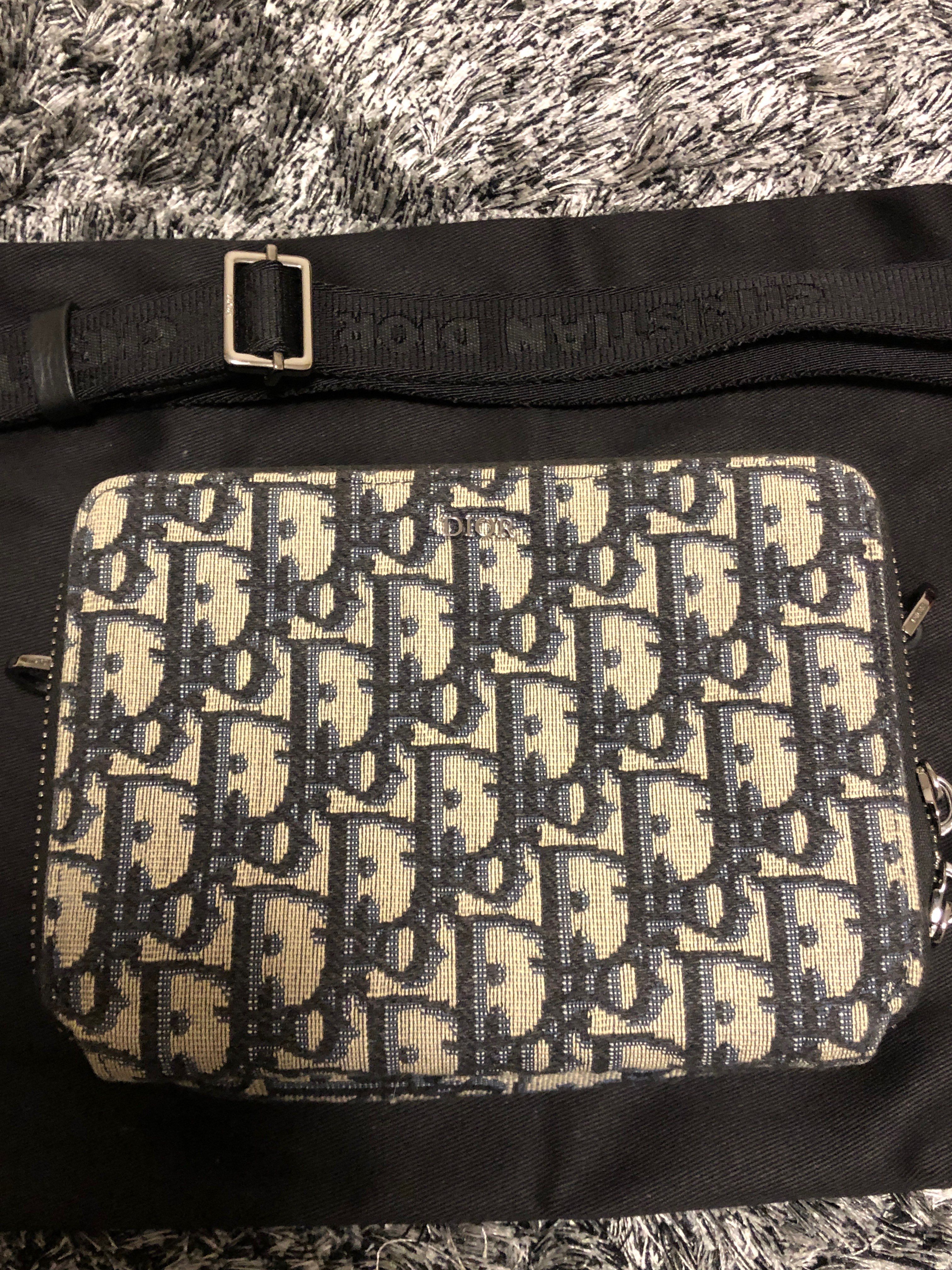Dior Trotter Shoulder strap pouch ”Navy/Beige”