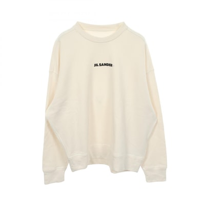 ジルサンダープラス JIL SANDER+ ロゴプリント スウェット 衣料品 トップス コットン レディース ホワイト系 【中古】