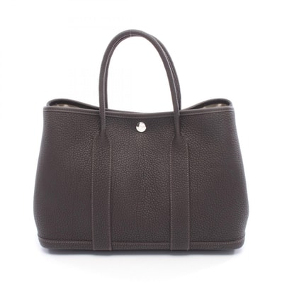 エルメス HERMES ガーデンパーティTPM トートバッグ バッグ レザー ネゴンダ ネゴンダ K刻印(2025年製造) レディース ブラウン系 ベブラン 【中古】